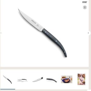 Faca P/ Bife Azul The Origin Micarta Arcos 110mm
