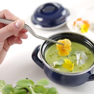 Pinça de Cozinha Inox Curva 16cm