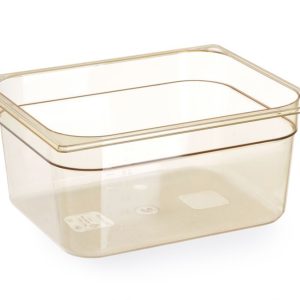 Recipiente GN 1/2, resistente a altas temperaturas, GN 1/2, 9L, Transparente, 325x265x(H)150mm