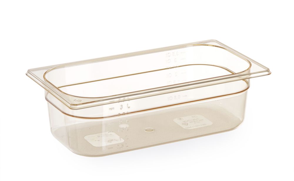 Recipiente GN 1/3, resistente a altas temperaturas, GN 1/3, 2,5L, Transparente, 325x176x(H)65mm - Image 2