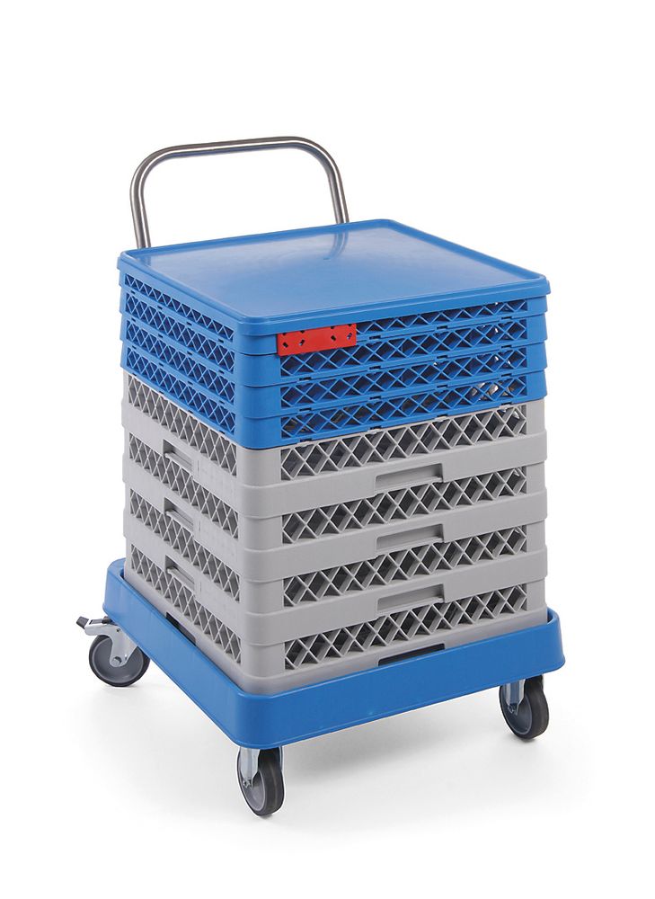 Carrinho com pega para cestos de máquina de lavar loiça, 575x545x(H)920mm