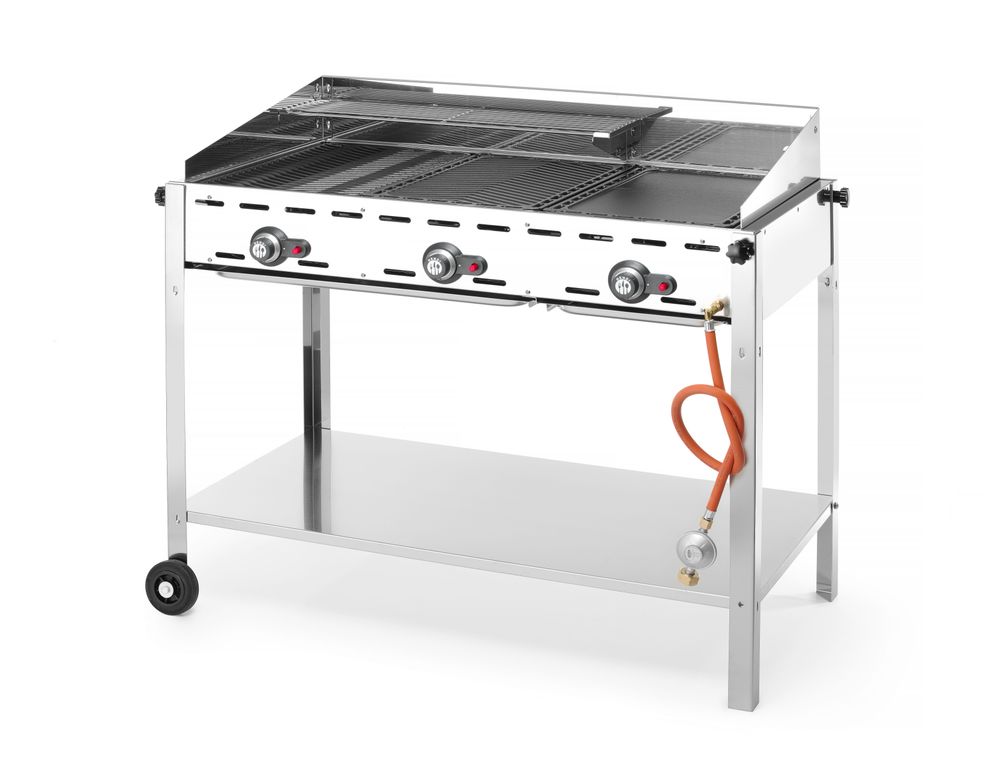 Green Fire com 3 bicos de gás, Profi Line, 17,4kW, 1078x612x(H)825mm - Image 3