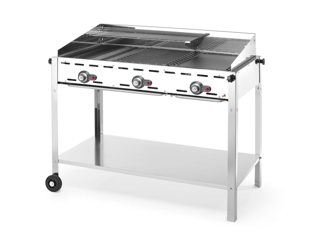 Green Fire com 3 bicos de gás, Profi Line, 17,4kW, 1078x612x(H)825mm - Image 2