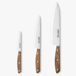 Arcos Conjunto de facas de chef - Série Nordika - Castanho