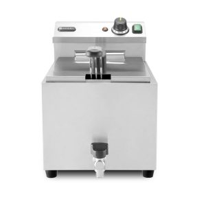Fritadeira XL com torneira de drenagem, Profi Line, 10L, 400V/6600W, 300x585x(H)377mm