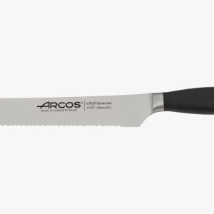 Arcos Faca para pão 200 mm - Série Clara - Preto