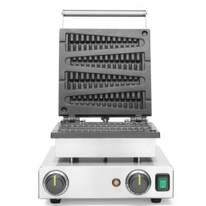 Máquina de fazer waffles em formato Chupa-Chupa, 230V/1750W, 314x417x(H)229mm