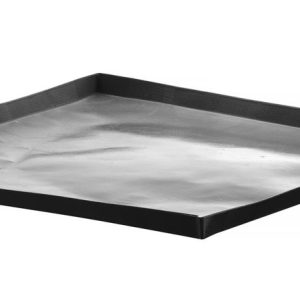 Tabuleiro para forno de alta velocidade, antiaderente, Preto, 280x280x(H)15mm, Quadrado