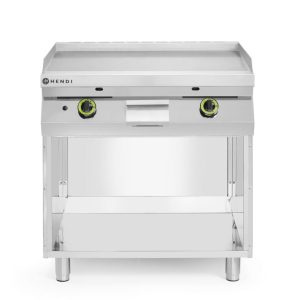 Chapa de grelhar lisa com base parcialmente fechada, Kitchen Line, 10kW, 800x700x(H)900mm