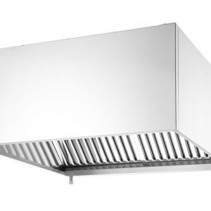Exaustor montado na parede - aparafusado, Prateado, 1005x1000x(H)450mm, Retangular