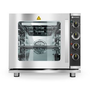 Forno de vapor por convecção com grill, capacidade para 4 tabuleiros GN 2/3, Cinzento-claro, 230V/3000W, 625x585x(H)590mm