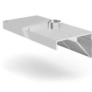 Exaustor montado na parede, angular, Profi Line, sem iluminação, 1200x700x(H)450mm