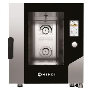 Forno a vapor com convecção – Toque 7 x GN 1/1, elétrico, com vapor direto e ecrã tátil controlado, 400V/11400W, 730x784x(H)850mm