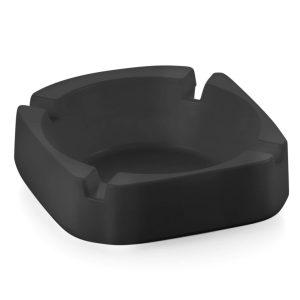 Cenicero Quadrado. Preto