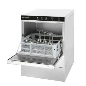 Máquina de lavar copos de vidro 40x40, controlo eletromecânico, Budget Line, 230V/2800W, 470x510x(H)710mm