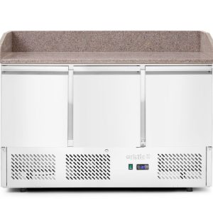 Balcão de piza de três portas com expositor de refrigeração 380+40L, Arktic, 254L, 230V/400W, 700x1400x(H)943mm