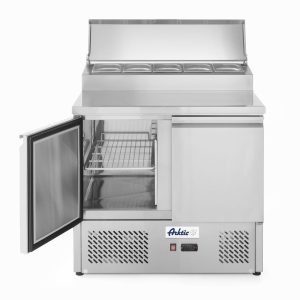 Bancada frigorífica para ingredientes de duas portas com expositor GN elevado 300 L, Arktic, 169L, 230V/310W, 700x915x(H)1030mm