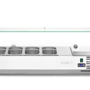 Vitrina expositora refrigerada GN 1/3, Arktic, 4x GN 1/3, GN 1/3, 24L, 230V/180W, 400x1208x(H)456mm