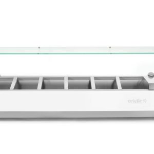 Vitrina expositora refrigerada GN 1/3, Arktic, 7x GN 1/3, GN 1/3, 42L, 230V/180W, 420x1605x(H)460mm
