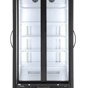 Frigorífico para bar com duas portas, Arktic, 384L, Preto, 230V/365W, 940x635x(H)1983mm