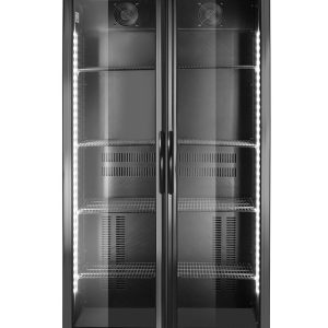 Frigorífico para bar com duas portas, Arktic, 477L, Preto, 230V/365W, 530x900x(H)1820mm