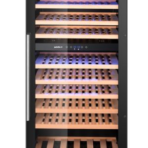 Frigorífico para vinho, 2 zonas, 91 garrafas, Arktic, Preto, 569x595x(H)1215mm
