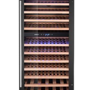 Frigorífico para vinho, 2 zonas, 124 garrafas, Arktic, Preto, 569x595x(H)1397mm