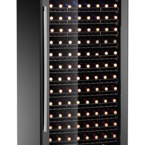 Frigorífico para vinho, 1 zona, 224 garrafas, Arktic, Preto, 690x700x(H)1834mm