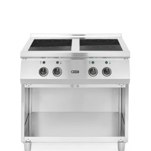 Fogão de indução, 4 zonas, 400V/17000W, 800x720x(H)854mm