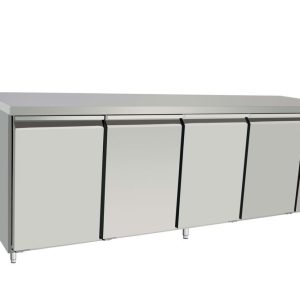 Balcão refrigerado, 4 portas, Arktic, Profi Line, 450L, 230V/400W, 700x2230x(H)839mm