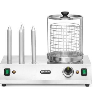 Aquecedor de salsichas e de pães para cachorros quentes, 230V/550W, 500x310x(H)395mm