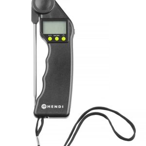 Termómetro digital com sonda dobrável, Preto, 160x55x(H)20mm