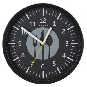 Relógio de parede, designed by Robert Bronwasser, Preto, ⌀356x(H)45mm