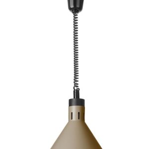 Lâmpada de aquecimento ajustável em altura, cónica, Bege, 230V/250W, ⌀275x(H)250mm