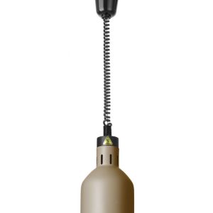 Lâmpada de aquecimento ajustável em altura, cilíndrica, Bege, 230V/250W, ⌀175x(H)250mm