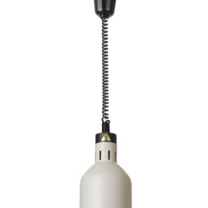Lâmpada de aquecimento ajustável em altura, cilíndrica, Branco, 230V/250W, ⌀175x(H)250mm