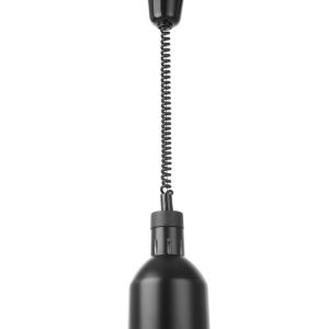 Lâmpada de aquecimento ajustável em altura, cilíndrica, Preto, 230V/250W, ⌀175x(H)250mm
