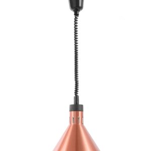 Lâmpada de aquecimento ajustável em altura, cónica, Cobre, 230V/250W, ⌀275x(H)250mm