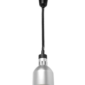 Lâmpada de aquecimento ajustável em altura, cilíndrica, Prateado, 230V/250W, ⌀175x(H)250mm