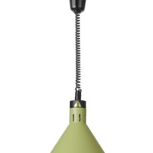 Lâmpada de aquecimento ajustável em altura, cónica, Verde, 230V/250W, ⌀275x(H)250mm
