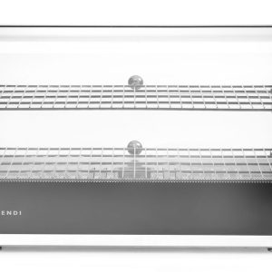 Expositor de bancada aquecido, nível duplo, Preto, 230V/800W, 554x376x(H)376mm