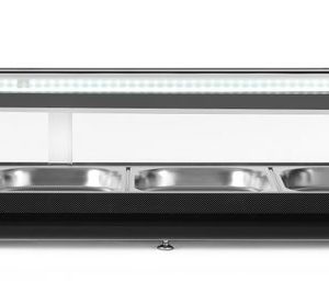 Expositor de Sushi, Arktic, Capacidade: 5x GN 1/2 (A)40 mm (recipientes incluídos)., Preto, 230V/190W, 420x1800x(H)265mm