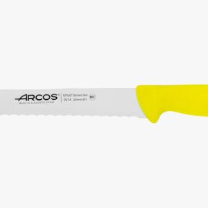 Arcos Faca para pão 200 mm - Série 2900 - Amarelo