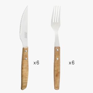 Arcos Conjunto de facas para filetar - Série Forest - Castanho