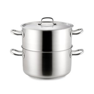 Conj. Vapor. Recta C/Tampa Inox Pro 24Cm