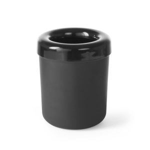 Caixa de lixo ou suporte para talheres de mesa, Preto, ⌀130x(H)160mm