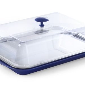 Tabuleiro de exposição com tampa e placas de refrigeração, 430x290x(H)150mm