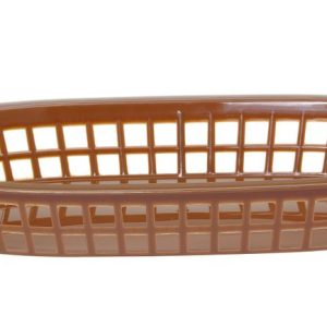 Cesto para pão, oval, Castanho, 6 unid., 275x175x(H)38mm