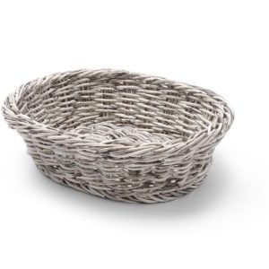 Cesto de pão oval, Cinzento-claro, 250x190x(H)65mm
