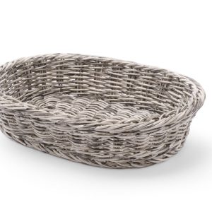Cesto de pão oval, Cinzento-claro, 320x230x(H)70mm